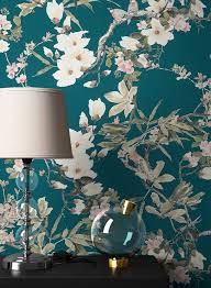 Fototapte blumen | stilvolle und natürliche ✿ tapeten mit rosen, orchideen, lavendel. Newroom Vliestapete Blumentapete Blau Wallpaper Floral Blumen Tapete Pflanzen Wohnzimmer Schlafzimmer Buro Flur Online Kaufen Otto