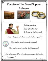 This is the subject matter in the parable of the humbled guest, in chapter 18 of this book. Parable Of The Great Supper Bible Fun For Kids