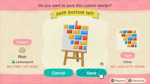 Coloured Brick Path Animal Crossing Custom Design The Creator