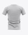 Download Men S Heather T Shirt Mockup Back View In Apparel Mockups On Yellow Images Object Mockups