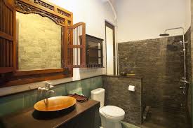 Fish scale tile is a hot bathroom trend and using it on a small shower accent wall is a great way to elevate your bathroom in a very subtle way. 371 Village Bathroom Interior Photos Free Royalty Free Stock Photos From Dreamstime