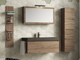 Bagno > lavabi > lavabi da bagno > lavabi da posare hommoo, descrizione: Mobile Bagno Qubo 100 Cm 1 Cassetto Sherwood Con Lavabo In Pietra Iperceramica