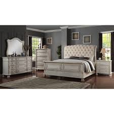 Find sleigh bedroom sets queen here Barton Creek Upholstered Sleigh Bedroom Set By Avalon Furniture Furniturepick