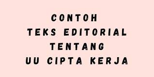 Di dalam kalimat, data tersebut dapat berupa bilangan statistic, tanggal dan waktu kejadian, maupun hal lain yang telah terverifikasi. Contoh Teks Editorial Uu Cipta Kerja Beserta Fakta Dan Opininya Halaman All Kompas Com