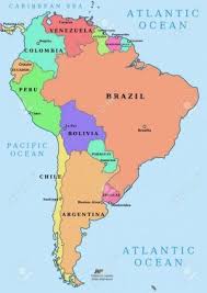 Mapas De Los 5 Continentes Con Paises Y Capitales Saberimagenes Com Mapa De America Del Sur Continentes Mapa De America