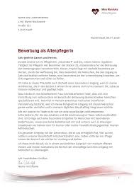 Vorlage bewerbung erzieherin für die ausbildung. Bewerbungsschreiben Altenpfleger Altenpflegerin Jobguru