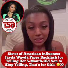 Sister of American Influencer and entrepreneur #JaydaCheaves is in some hot  water after clip of her talking to her 5-month-old son goes viral online.  👀 #JasmineCheaves can be heard saying to her son ...