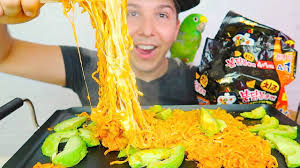 Maybe you would like to learn more about one of these? Super Spicy Cheesy Ramen Noodles Mukbang Recipe Youtube
