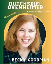 Heads up- Becky Goodman (@beckygoodtimes ) is also