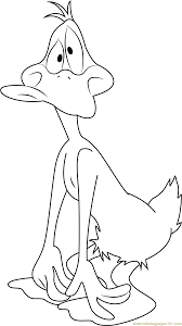 Send this drawing to your friends or to yourself to keep coloring it later. Cute Daffy Duck Coloring Page For Kids Free Daffy Duck Printable Coloring Pages Online For Kids Coloringpages101 Com Coloring Pages For Kids