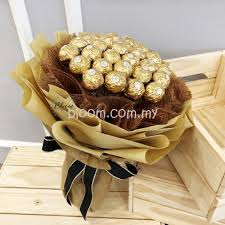 Laporan penghasilan seni gubahan coklat. Bucsu Matrix Meno Gubahan Bunga Ferrero Rocher Rootbeerfloat Org