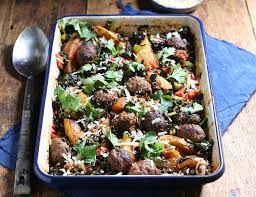 Saucy Meatball Potato Tray Bake Recipe Abel Cole Recette