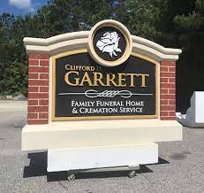 Clifford Garrett Family Funeral Home Ft Gibson Ok Architectural Signage Funeral Home Funeral