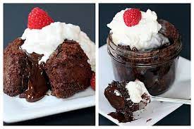 Microwave Brownie Lava Cake Recipe Desserts Lava Cakes Dessert Recipes