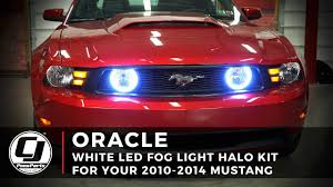 2010 2014 Ford Mustang Install Oracle Lighting Led Fog Light Halo Kit Youtube