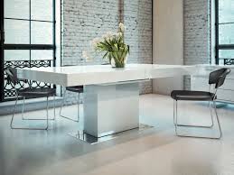 Art deco style glass chrome metal extending dining cantilever table seats 4. Astor Dining Table Kaza Modern Furniture