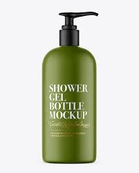 Matte Shower Gel Bottle With Pump Mockup In Bottle Mockups On Yellow Images Object Mockups