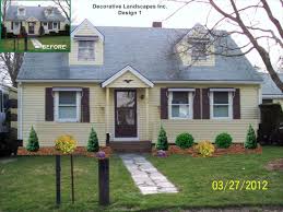 Often called california ranch homes, ramblers, or ranchers, there are several key things that make a ranch style homes exterior such a popular. Front Yard Landscape Design Ma Front House Landscaping Front Yard Landscaping Design Cape Style Homes