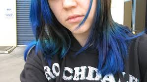 To get an obvious dip dye style using manic panic color, brunettes will need to lighten their hair first. Blue Dip Dye Hair By Smithschips On Deviantart
