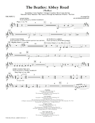 Try and train your ear to notice the chord change. The Beatles The Beatles Abbey Road Medley Trumpet 2 Musicroom Com