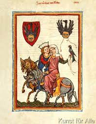 buchmalerei zurich wernher von teufen aus codex manesse kunstdruck mittelalterliches pferd kunstproduktion ritter im mittelalter