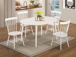 Share the post oval kitchen table and chairs. Emmett 5 Piece Oval Dining Table Set By Coaster 103071