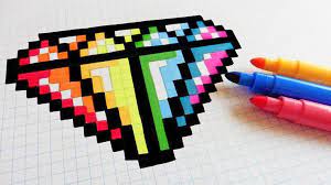 Durch klicken auf das gratis ausmalbild können die bilder als pdf datei downloaden und anschließend mit vielen verschiedenen farben ausmalen. Handmade Pixel Art How To Draw Rainbow Diamond Pixelart Youtube Diam Praktische Informatie Pixel Kunst Strichzeichnung Kunst Pixel Art