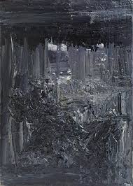 Beautiful abstract paintings for your home and office. Zsolt Berszan Untitled 08 Contemporary Abstract Painting Black Dark Gray Organic For Sale At 1stdibs