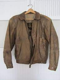 Men S Leather Bomber Jacket Brown Peter England Vintage Etsy Mens Leather Bomber Jacket Leather Bomber Jacket Bomber Jacket Vintage