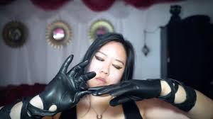 Dominatrix Maras ASMR Woven Leather Gloves