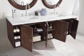 72 inch floating double sink bathroom