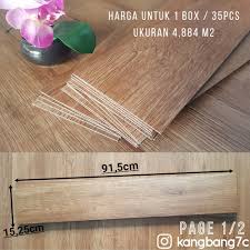 Harga vinyl lantai per meter / m2 ini memang sangat murah dan memiliki kwalitas yang sangat bagus. Jual Lantai Vinyl Vinyl Lantai Kayu Tebal 2mm Per Box 4 884m2 Jakarta Barat Kangbangofficial Tokopedia