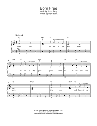 Warum müssen noten immer etwas kosten. Roger Williams Born Free Sheet Music Pdf Notes Chords Pop Score Piano Solo Download Printable Sku 153690