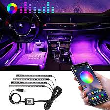 Pcs, handys, zubehör & mehr Winzwon Car Led Lights Interior 4 Pcs 48 Led Strip Light For Car With Usb Port App Control For Iphone Android Smart Phone Infinite Diy Colors Music Microphone Control Buy Online At