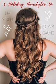 Need Some Easy Hairstyle Ideas For Your Christmas Party New Years Eve Waiting For Santa Look No Further H Feiertagsfrisuren Haar Styling Frisuren Langhaar