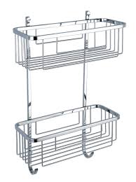 Hane 2 Tiers Stainless Steel Bathroom Shower Caddy Shelf Basket 09 121 Polished Chrome Diy Shelves Bathroom Bathroom Shelves Stainless Steel Bathroom
