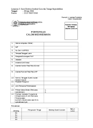 Pendekatan penilaian portofolio berbeda dengan pendekatan penilaian yang lain. Contoh Format Penilaian Portofolio