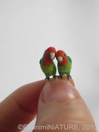 Bird In Hand Marketplace Dollhouse Miniature Rosy Faced Lovebird Pair Two Individual Bird In 1 12 Scale Ooak Dollhouse Miniatures Miniature Crafts Doll House
