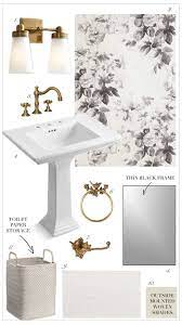 Four Potential Powder Room Design Ideas Kelley Nan Powder Room Decor Powder Room Small Small Half Bath