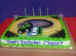 4th Birthday Simple Birthday Cake For 4 Year Old Boy Pin By Laura Apiado On Child Birthday Fun Monster Truck Birthday Cake Truck Birthday Cakes Monster Jam Birthday Cake