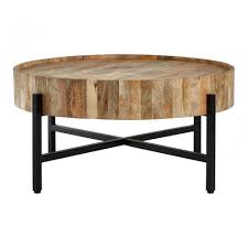 Place in your living room, bedroom, or home office. Crest Mango Wood Coffee Table Iron Wood Natural Clanbay Cb6571