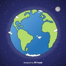 Lovely hand drawn planet earth composition | Free Vector