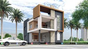 Magnificent one storey house in a garden lawn. Artstation Two Storey House Elevation Panash Designs