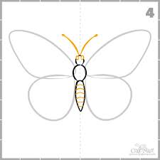 Any beginner in the drawing can start to learn drawing by watching this easy butterfly drawing tutorial. How To Draw A Butterfly Step By Step Easy And Fast Craft Mart