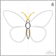 No finish artwork, only tutorial, poses and wip step thanks go in featured. How To Draw A Butterfly Step By Step Easy And Fast Craft Mart