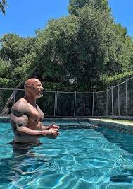 The Rock Johnson In Pool In 2020 The Rock Dwayne Johnson Rock Johnson Dwayne The Rock