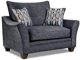 Amazon's choice for chair and a half. Athena Collection Chair And A Half In Steel Gray Bailey S Furniture