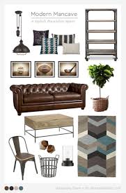 Remodelaholic A Modern Man Cave Mood Board Modern Man Cave Apartment Decor Living Room Decor