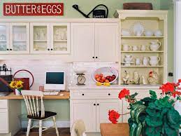 Rustic wooden cabinets will look sleeker when paired with french glass panels. 10 Ideas For Decorating Above Kitchen Cabinets Hgtv