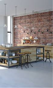 Whether it's because it's expensive to add into new construction or because most of the old brick walls have been painted over, it's an element we enjoy apartment therapy is full of ideas for creating a warm, beautiful, healthy home. Arbwk50 Amazing Red Brick Wall Kitchen Today 2020 12 17